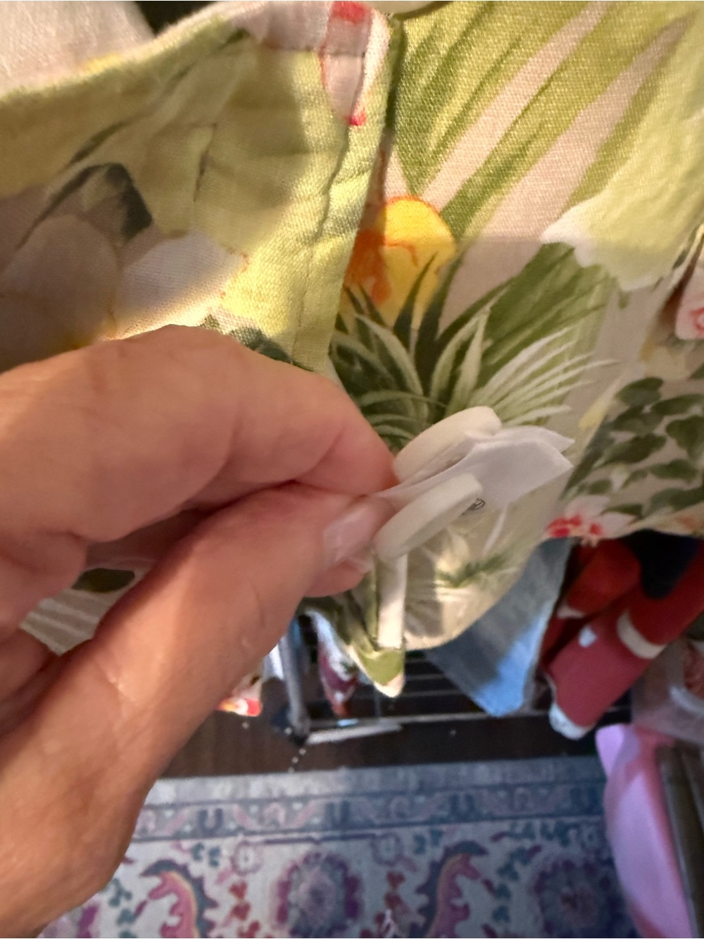 Tommy Bahama Tropical Floral Blazer in Green, Pink & Yellow - Picture 3 of 5